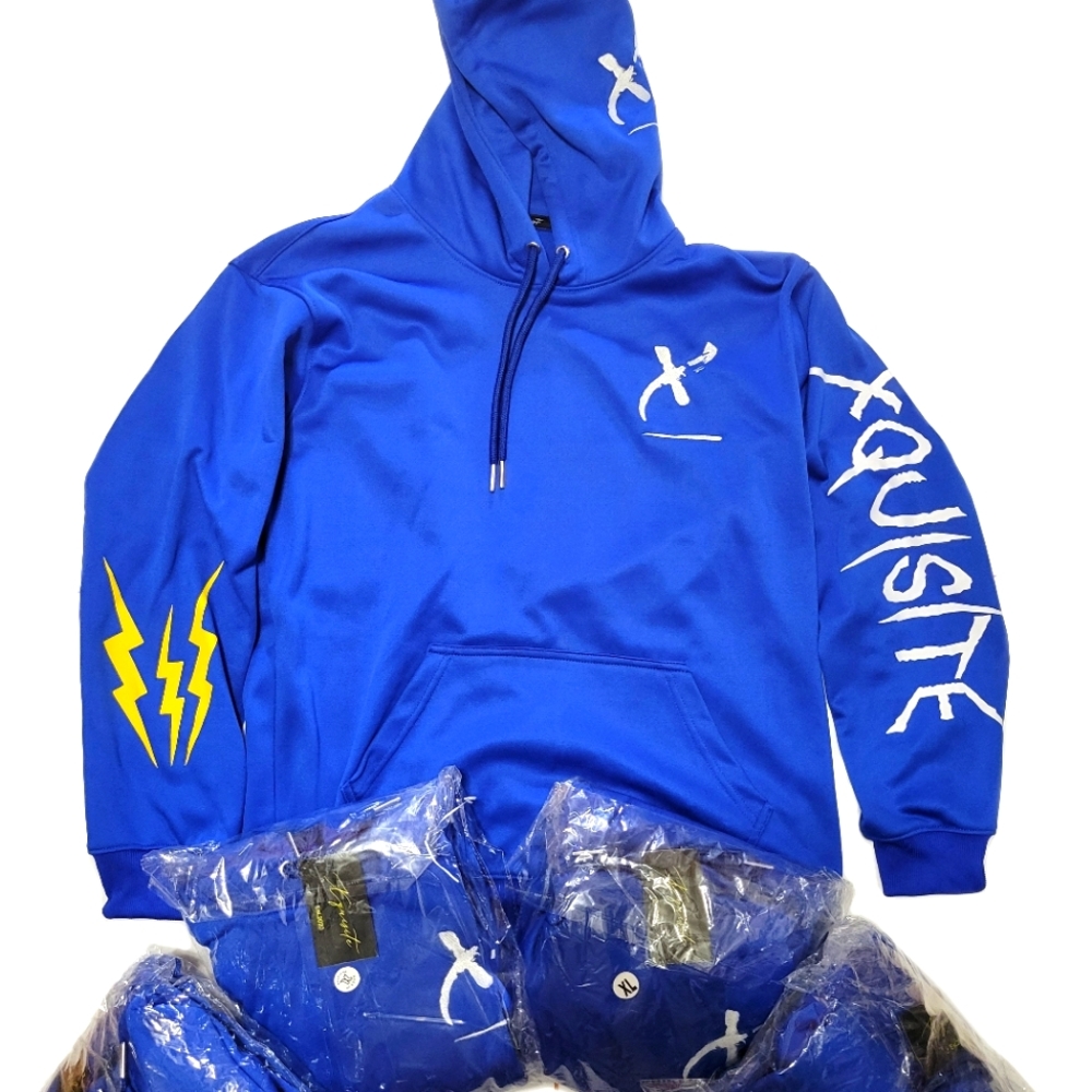 Blue "Metal" hoodie